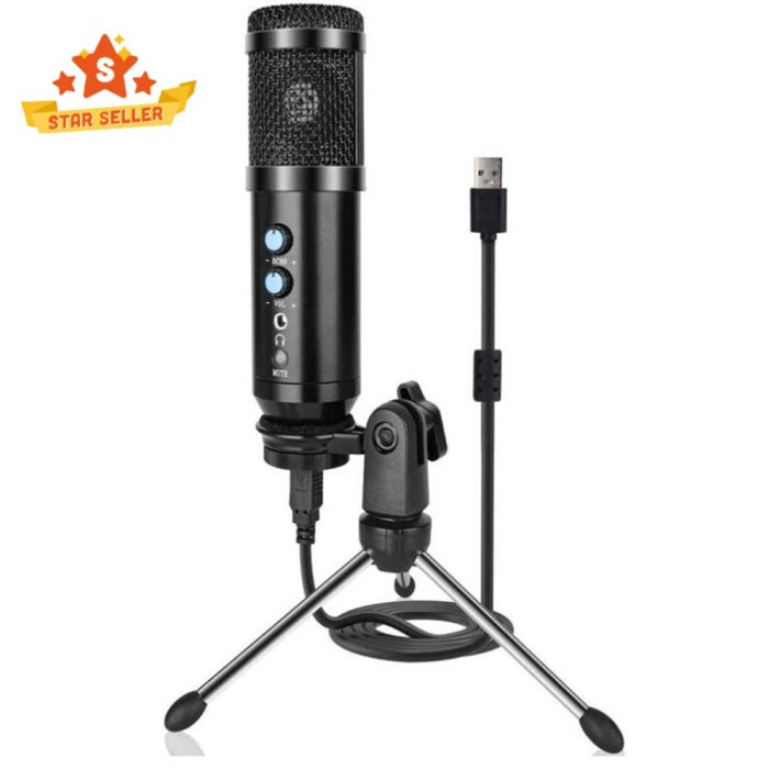 TAFFSTUDIO TECH MICROPHONE CONDENSER USB MIKROFON WITH STAND -UD900FX