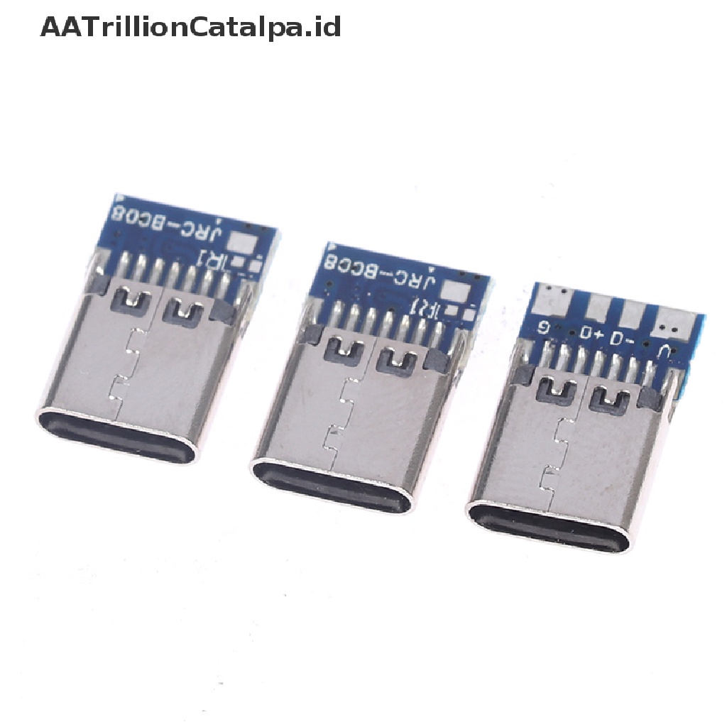Aatrillioncatalpa 10pcs Konektor USB 3.1 Tipe C 14 Pin Female