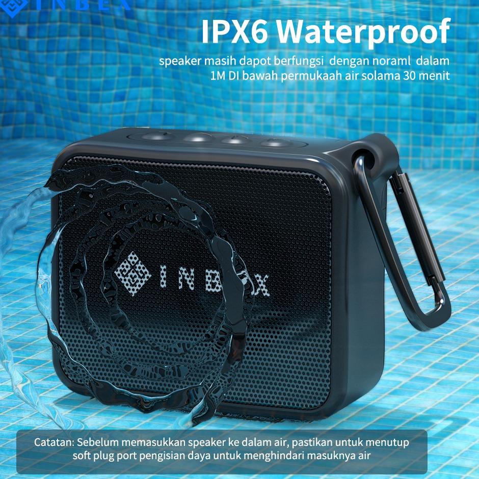 {FSM.10Jn22ν} INBEX A18 Speaker Bluetooth super bass Outdoor speaker Tahan Air IPX6 Waterproof  NIRK
