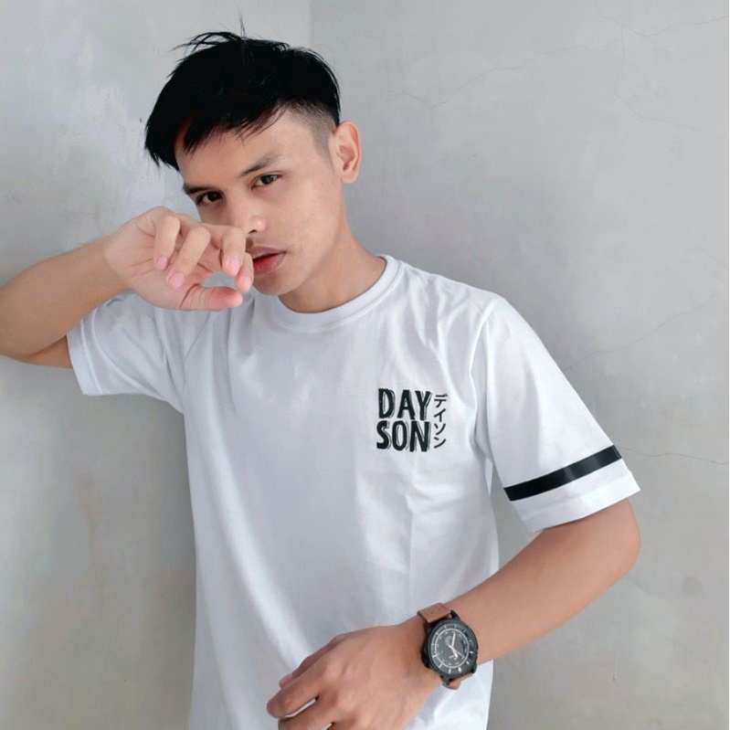 Kaos Distro / Kaos Pria / Dayson White Basic Tees
