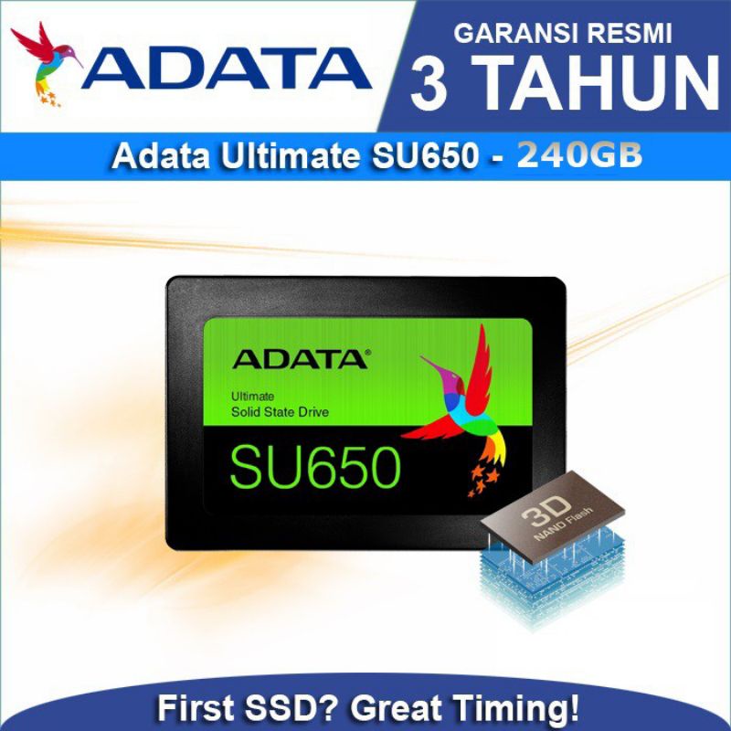 SSD Adata 240Gb Ultimate SU650 Solid State Drive 240 Gb Original