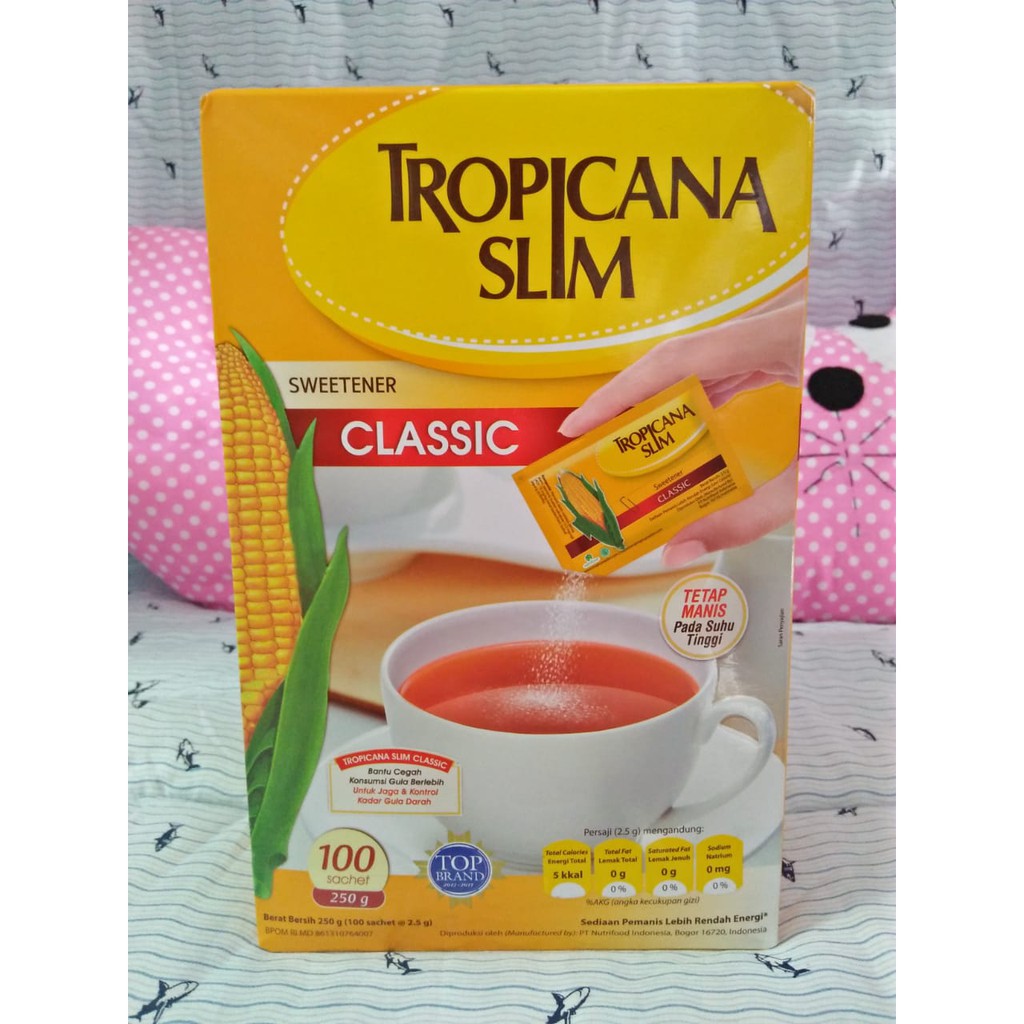 

TROPICANA SLIM SWEETENER CLASSIC 100 SACHET - HTA SUSU PAMPERS ANAK TERMURAH