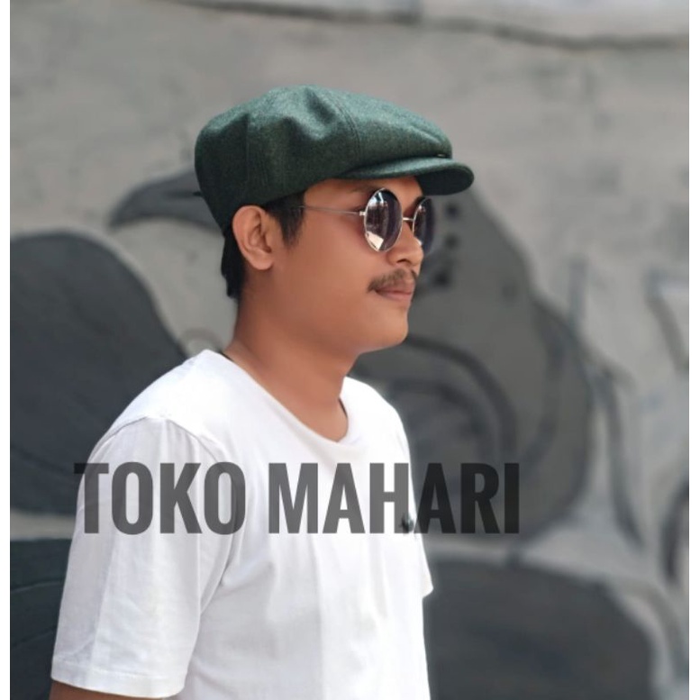 Newsboy cap / topi jamur / topi baret / topi sutradara / topi Seniman / flat cap  / newsboy unisex