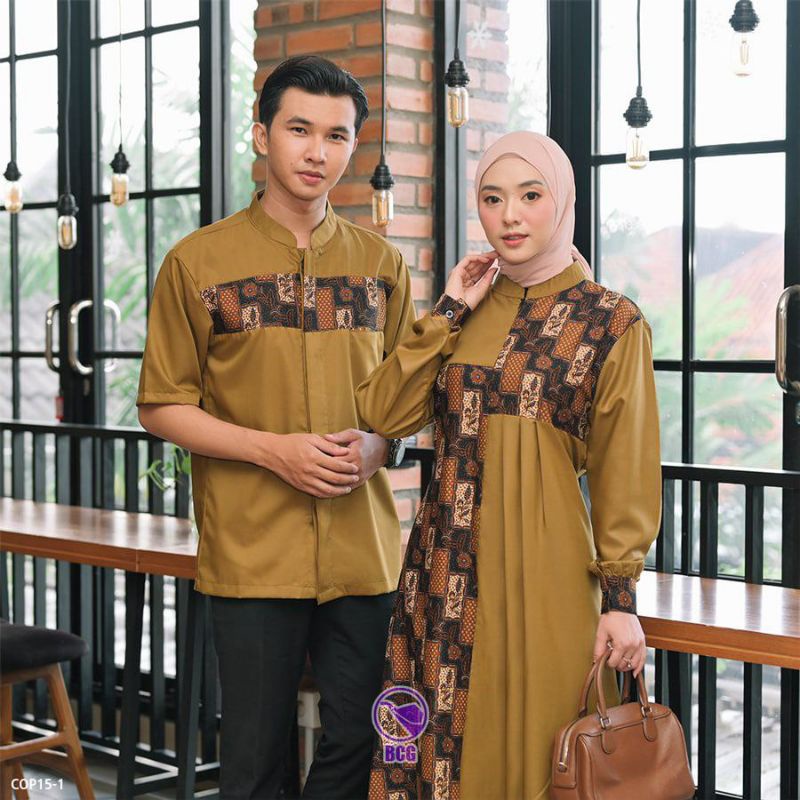 SARIMBIT EXCLUSIVE COUPLE GAMIS BATIK KOMBINASI
