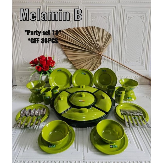 MELAMIN PARTY SET LENGKAP