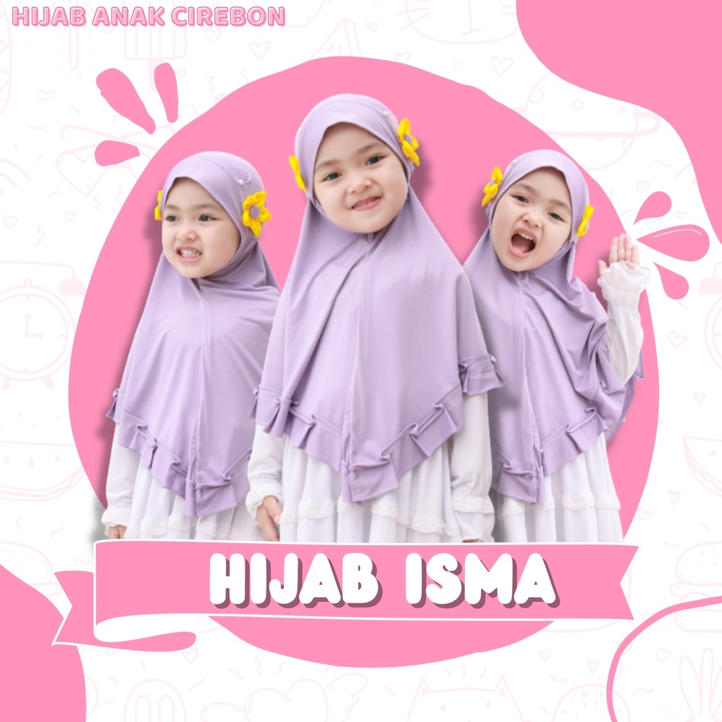 Bergo Anak Isma Bergo Anak Jersey Bergo Anak SD Jilbab Anak Perempuan Jilbab Anak TK Jilbab Anak Jer