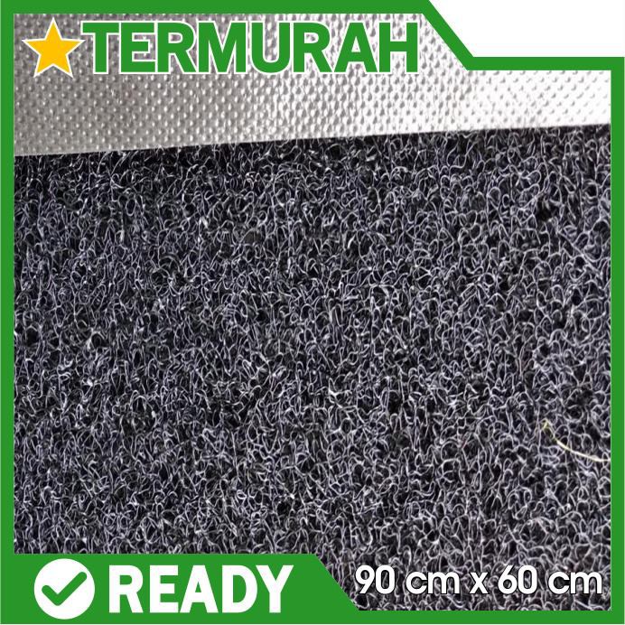 karpet bihun keset mie potongan 90x60 cm karet polos Hitam ...