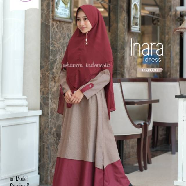 Gamis Inara / gamis murah / inara dress / gamis syari
