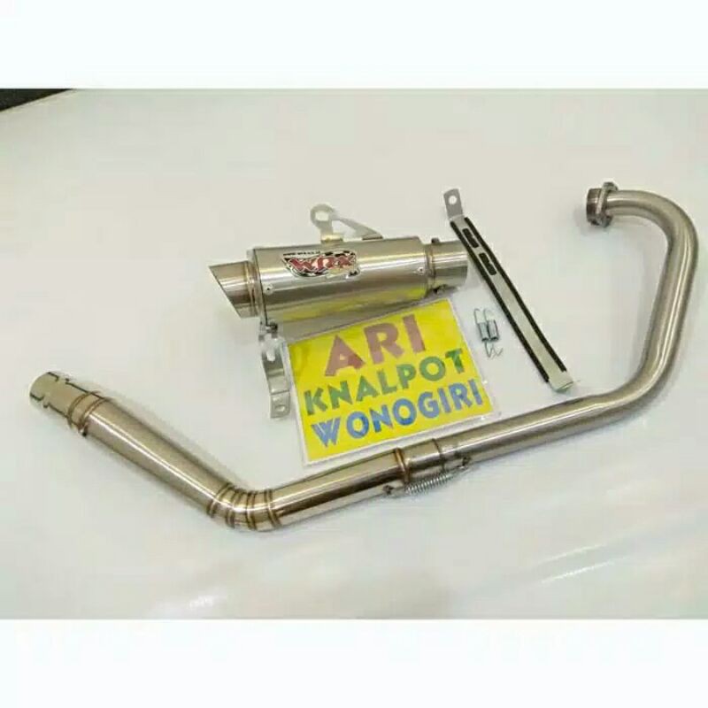 knalpot road race WRX stainless satria Fu fi GSX Vixion R15 Scorpio Jupiter MX king