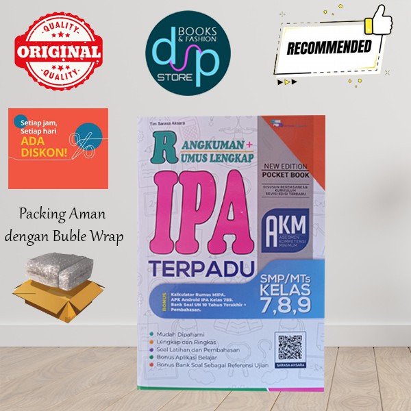 RANGKUMAN +  RUMUS LENGKAP  IPA TERPADU SMP/MTS KELAS 789
