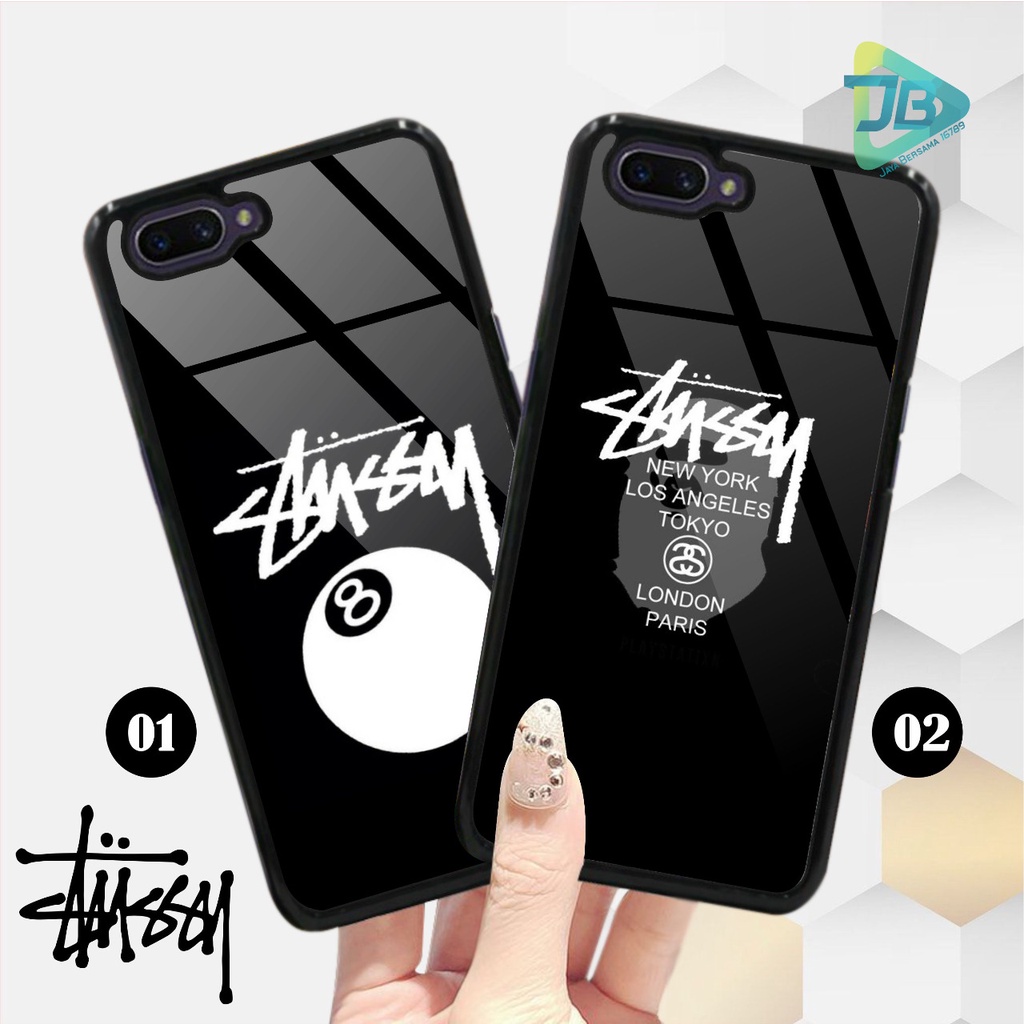 HARDCASE 2D GLOSSY STUSSY OPPO VIVO XIAOMI SAMSUNG REALME IPHONE ALL TYPE JB4700