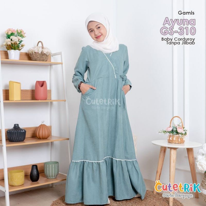 Baju Anak Perempuan Gamis Ayuna by Cutetrik