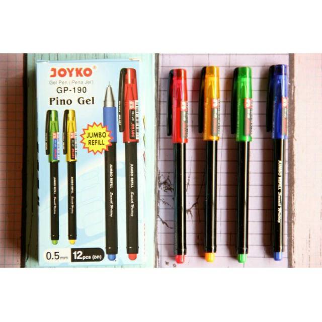 

Pulpen Joyko / Pulpen Gel Pino 0.5mm GP-195 Per Lusin
