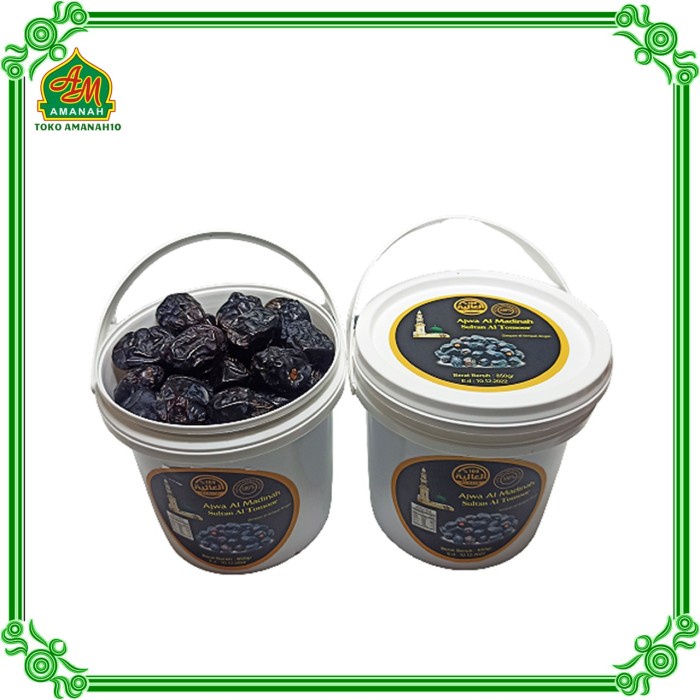 

Kurma Ajwa Kemasan Ember 850 gr / Kurma Ajwa Al Madinah Premium