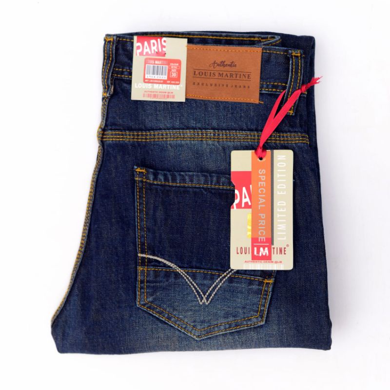 Celana jeans pria Louis Marteen Paris kwalitas jeans cardinal