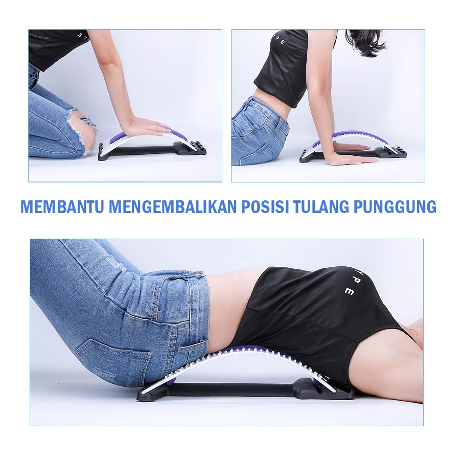 Back Stretcher Alat Terapi Pinggang Punggng Tulang Belakang Syaraf Kejepit