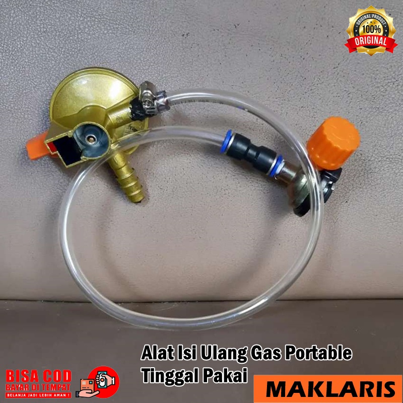 Alat Isi Ulang Gas Portable Komplit | Alat Isi Ulang Gas Kaleng | Alat Isi Ulang Gas Refil Komplit M