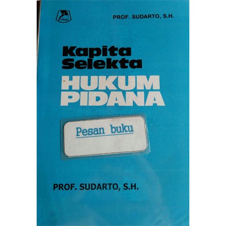 

Buku Kapita selekta Hukum Pidana