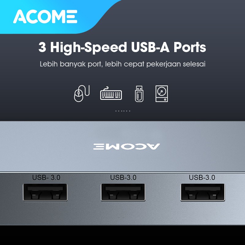 ACOME 11 in 1 USB Type C HUB to HDMI Adapter Docking Station Garansi Resmi 1 Tahun AHT900