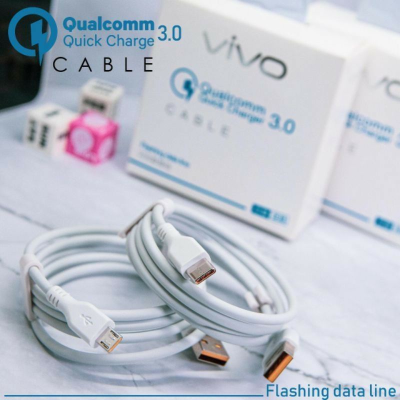 Kabel Data original Vivo USB C Type C Qualcomm 3.0 Quick charger Ori