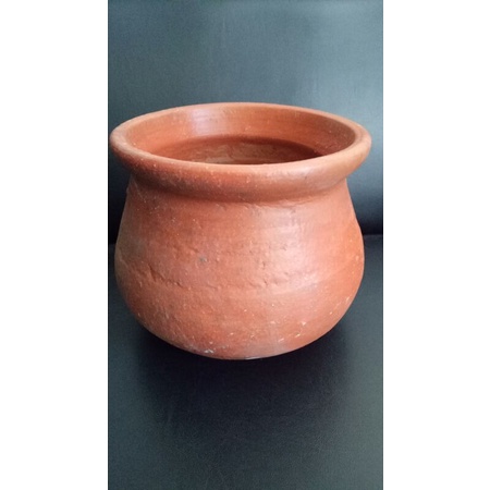 Gentong Tanah Liat Tinggi 18,5cm/Terakota Tempayan Tanah Liat/Gerabah Kuali/Panci Tanah Liat/Gentong