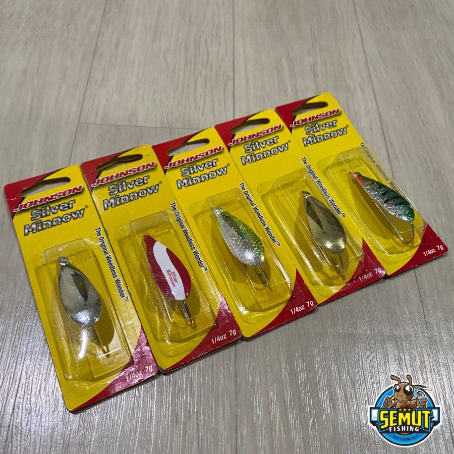 JOHNSON SILVER MINNOW SPOON LURE 5.5cm 7gram