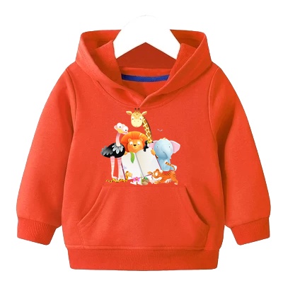 Sweater Anak Cute Animal Hoodie Anak Fleece Usia 2 - 6 tahun