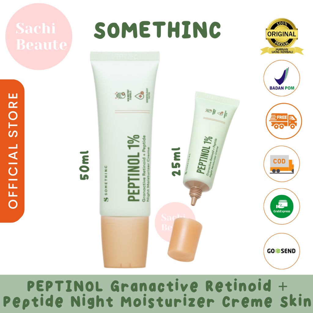 SOMETHINC Peptinol 1% Granactive Retinoid Peptide Night Moisturizer Cream - Krim Malam