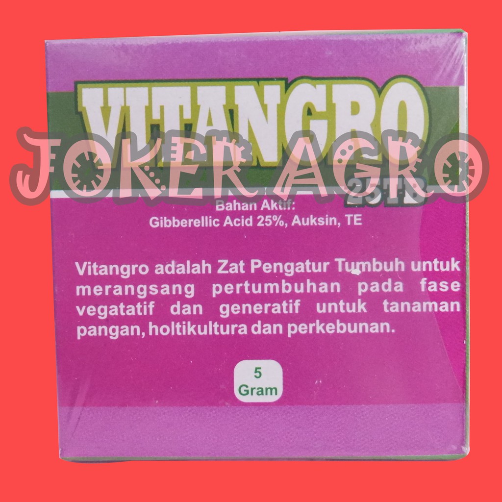 Vitangro 5 gr (Giberelin acid 20% + auksin 5%)