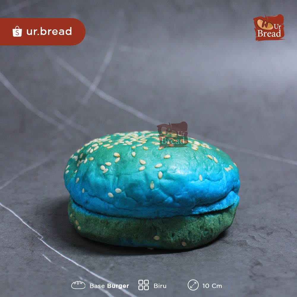 Roti Burger Biru 10cm | Base Burger 10cm Blue