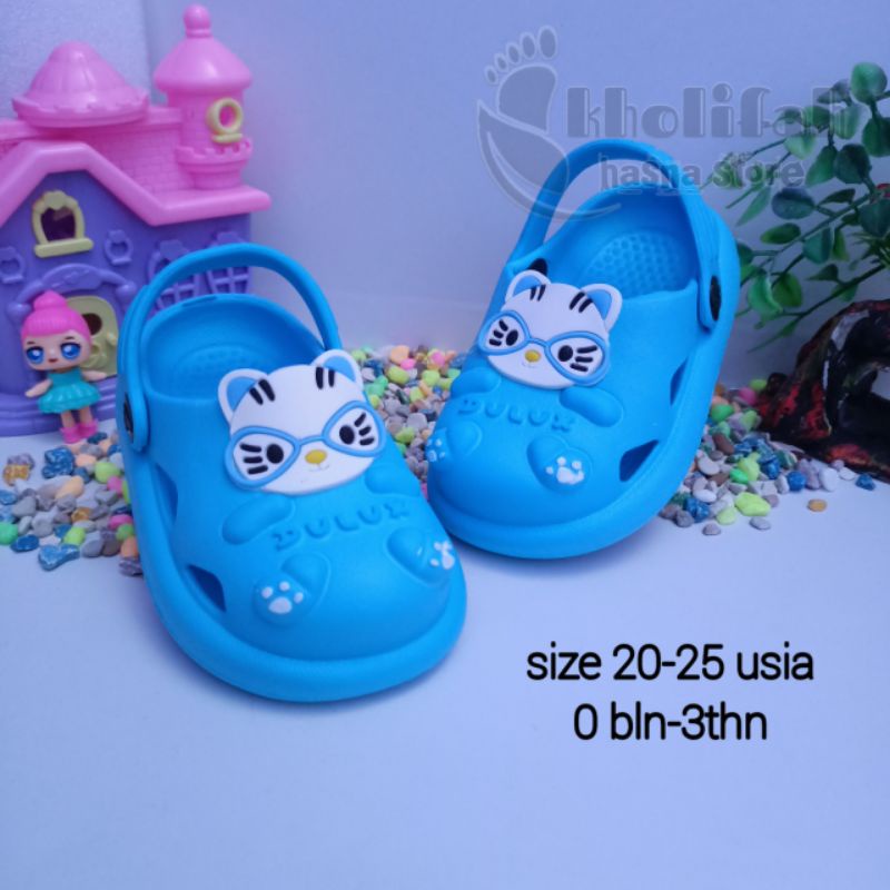 Sandal anak bayi Baim kucing 3D sandal lucu murah Dulux 378e-cat