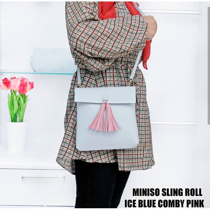 MJS383 - Sling Bag Rooll Bahan MiniS* Chloe