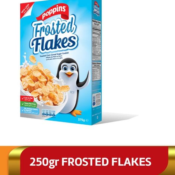 

○ Poppins - Frosted Flakes Cereal / Sereal Sarapan Lapis Gula / 250gr ♙