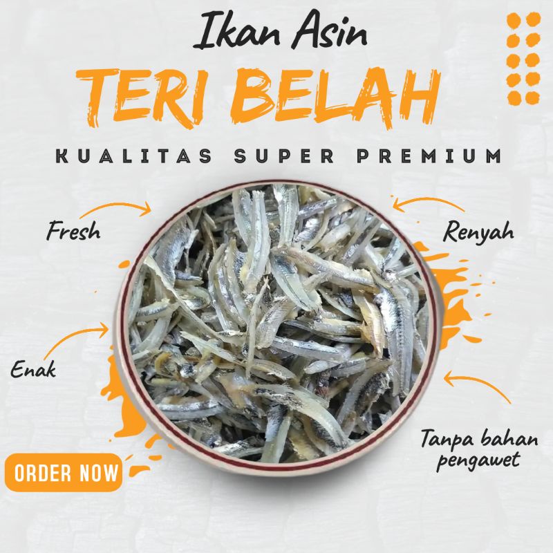 

Ikan Asin Teri Jengki Belah 1kg Kualitas Super Premium