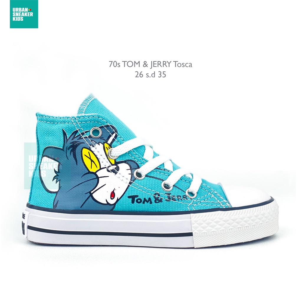 Converse Tom &amp; Jerry Sepatu Anak Laki Laki Sneakers Import Usia 1-10 Tahun - Urban Sneaker Kids