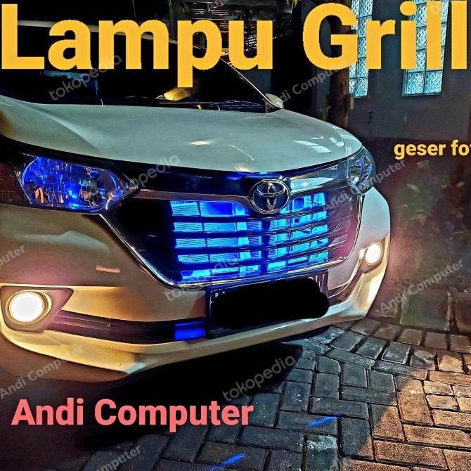 ~@~@~@~@] Lampu Dalam Grill Mobil 6 Mata Lampu Variasi Mobil Motor 1pcs/strip