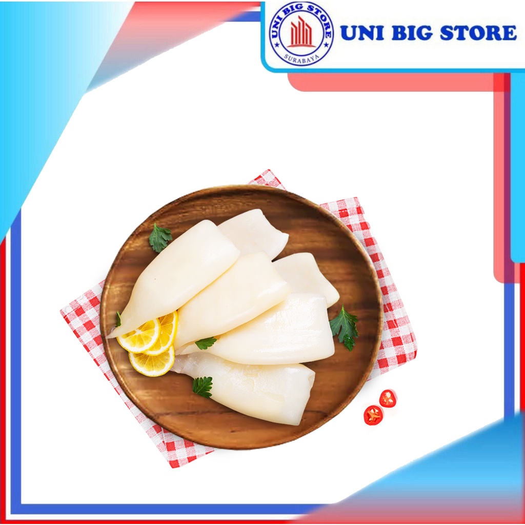 Frozen Squid 1 kg Cumi Cumi Tube