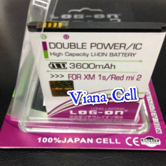 DOBEL BATERAI BATREI BATTERY XIAOMI REDMI 1S BM41 REDMI 2 2S 2 PRIME BM44 BM 44 DOUBLE POWER