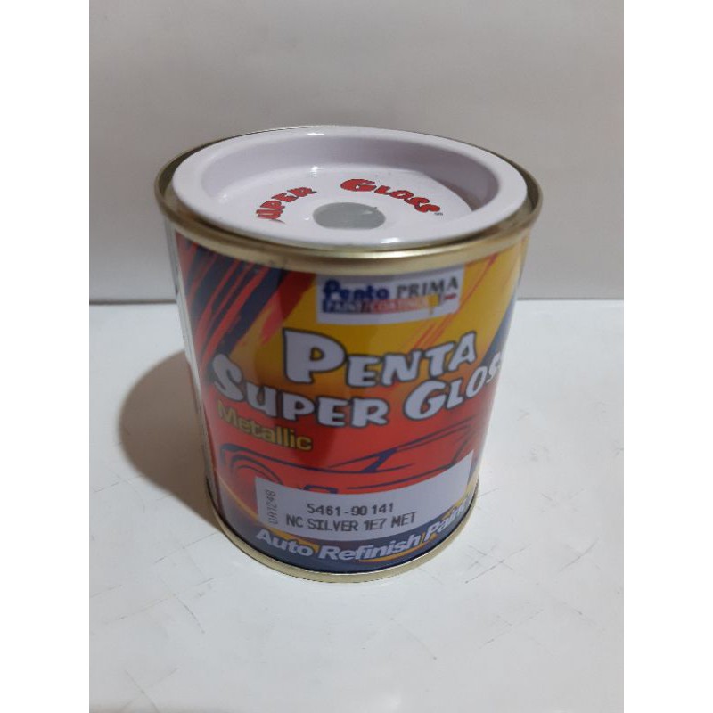 CAT PENTA SUPER GLOSS NC METALLIC METALIK  SILVER 1E7 MET 200 GRAM -CAT DUCO OTOMOTIF SILVER MOBIL AVANZA XENIA