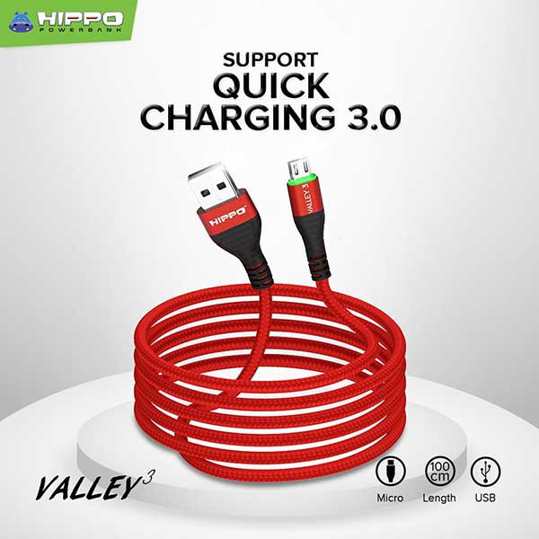 kabel data usb charge hippo valey 3 tipe micro