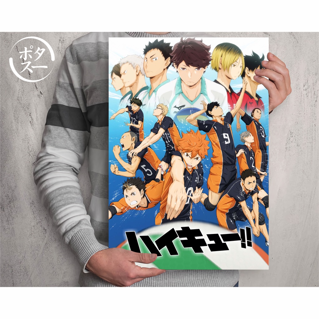 Koleksi Poster Anime Haikyuu - Size A3+-Haikyuu S1