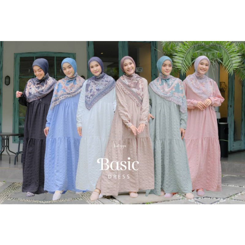 Baju Gamis Polos Basic Dress Kaiyya