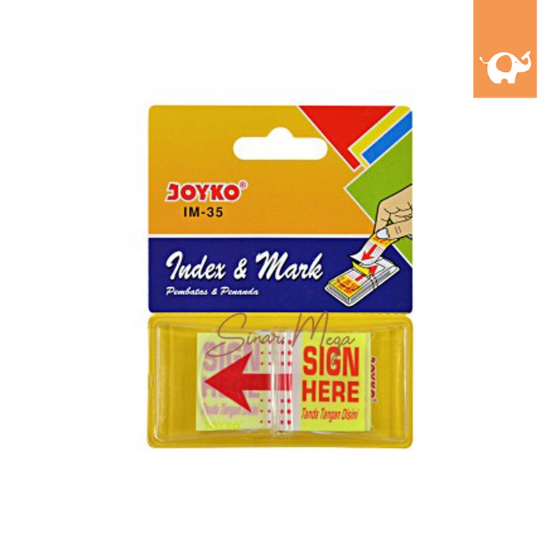 Jual Joyko Index Mark Sign Here Im Pembatas Penanda Memo Tempel