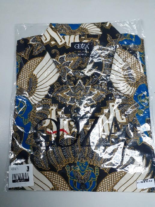 Odza Kemeja Batik Fashion Modern Pria Gaya Slim Fit Men Batik Solo Daumatlo