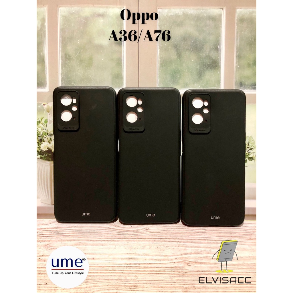 CASE OPPO A36/A76 SOFTCASE SILIKON BLACK DOVE PROTECTION