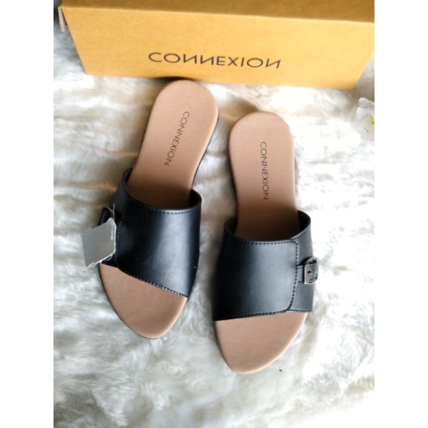 Sandal flet  SLD.conexi variasi hitam