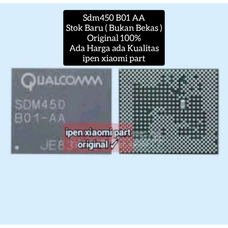 IC CPU Sdm450 B01-AA Original New Tested Oppo SDM 450 vep
