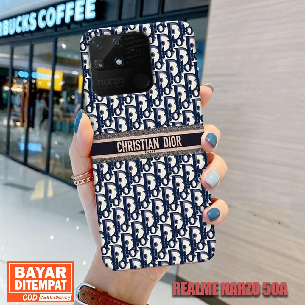 Case REALME NARZO 50A [X72] Hardcase 3D Fullprint Fashion Casing CHRISTIAN DIOR bumper hardcase kesi