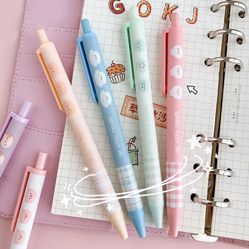 [READY STOCK BISA COD] CUTE PEN GEL RETRACTABLE PULPEN MEKANIK TINTA HITAM LUCU KARAKTER KARTUN HEWAN FANCY ANAK PEREMPUAN KAWAII DEKORASI AESTHETIC GAYA REMAJA SEKOLAH KOREA MURAH VIRAL UNIK IMUT IMPOR BERKUALITAS REFILL SIMPLE ANIME CETEK WARNA PINK