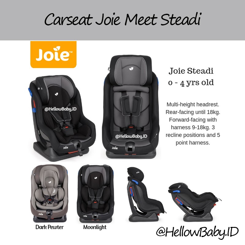Jual Carseat Car Seat Kursi Mobil Joie Meet Steadi Dark Pewter dan Coal